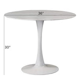Take Me Home Leo Faux Marble Dining Table Tulip Base image 5