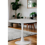 Take Me Home Leo Faux Marble Dining Table Tulip Base image 6