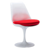 Take Me Home Tulip Chair Armless Chair, Fiberglass, Red image 2