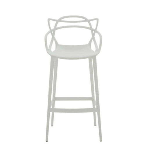 Take Me Home White Molded Polypropylene Keeper Stool
