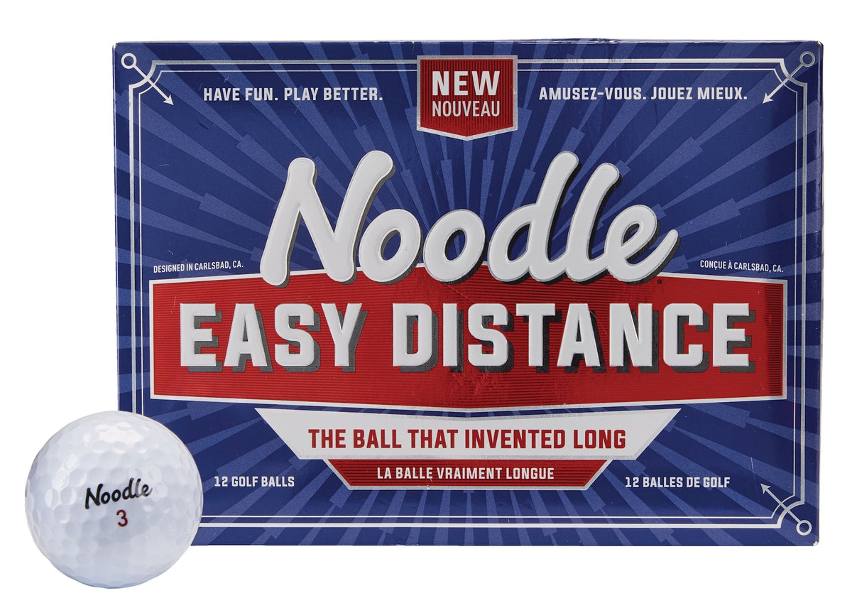 TaylorMade Noodle Easy Distance Golf Balls, White, 12-pk
