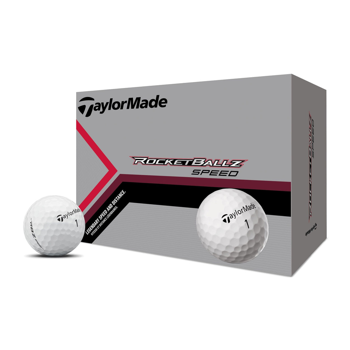 TaylorMade Rocketballz Speed Golf Balls, 24-pk, White