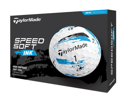 TaylorMade SpeedSoft Ink Golf Balls, 12-pk