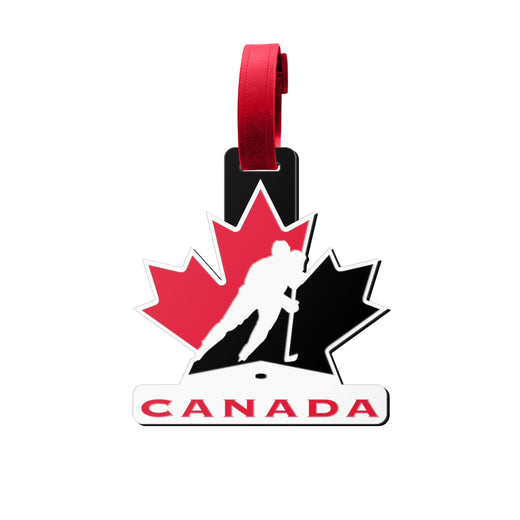 Team Canada Hockey PVC Jumbo Luggage Tag, 4.5-in