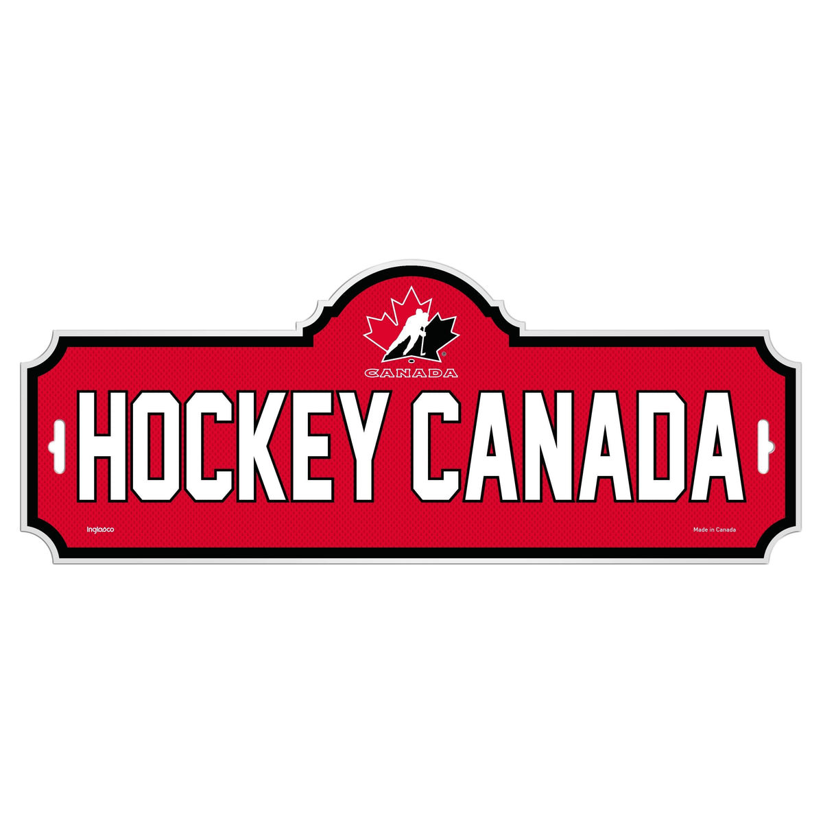 Team Canada/Hockey Canada Street Sign, For Hockey Fans/Collectors, 4-in x 15-in
