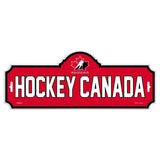 Team Canada/Hockey Canada Street Sign, For Hockey Fans/Collectors, 4-in x 15-in