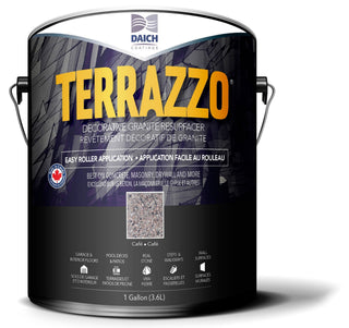Terrazzo All-Season Decorative Concrete Resurfacer, Roll-On System, 3.7-L