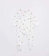 The Elk Baby Bee Print Premium Organic Cotton Zippy, Various Sizes