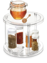 The Home Edit by iDESIGN Clear 2-Tier Rotating Turntable Organizer
