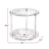 The Home Edit by iDESIGN Clear 2-Tier Rotating Turntable Organizer image 4