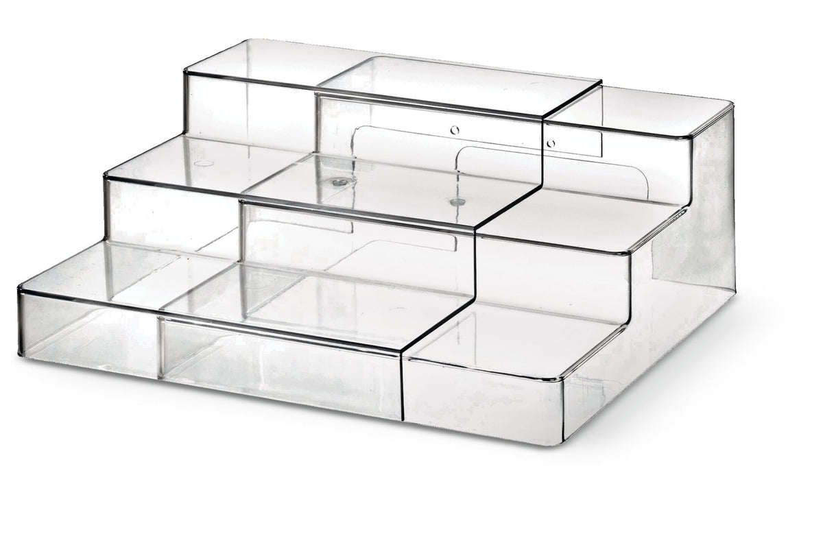 The Home Edit by iDESIGN Clear 3-Tier Expandable Organizing Storage Shelf