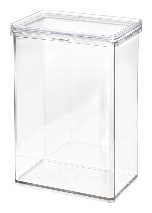 The Home Edit by iDESIGN Clear Stackable Large Canister with Air Tight Lid, 2.37-L