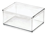 The Home Edit by iDESIGN Clear Stackable Medium Shallow Organizing Storage Bin, 1.2-L