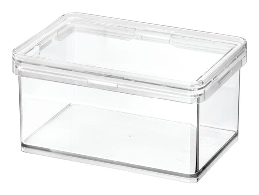 The Home Edit by iDESIGN Clear Stackable Small Canister with Air Tight Lid, 0.47-L