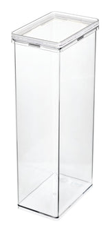 The Home Edit x iDESIGN Clear Plastic Pasta Storage Canister Container with Airtight Lid