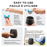 Thermacell E-ZoneGuard Patio Rechargeable Mosquito Repeller with 12-Hr Refill and 5.5-Hr Battery, Charcoal image 4