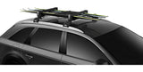 Thule SnowPack Stainless Steel Roof Top Mount Ski/Snowboard Rack, Medium, Black, 2-pc image 5
