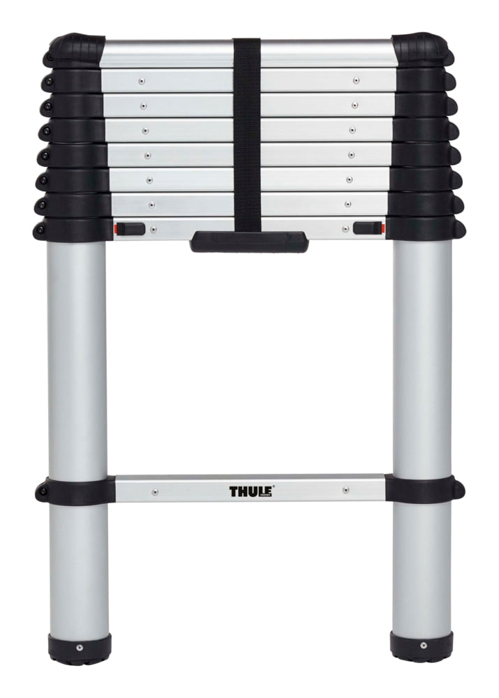 Thule Van Ladder, Extendable with Storage Bag, Silver, 8.5-ft
