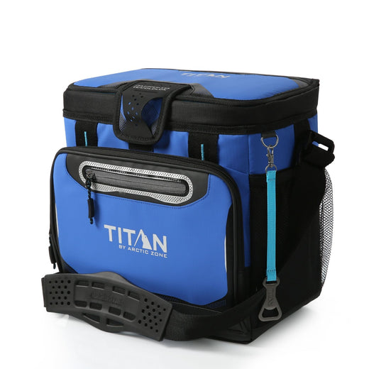 Titan by Arctic Zone 16 Can Zipperless Hardbody Cooler, Blue