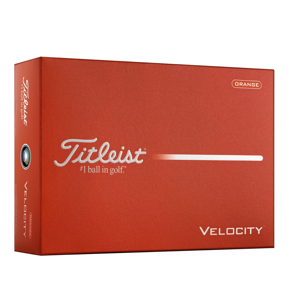 Titleist Velocity Golf Balls, Matte Orange, 12-pk