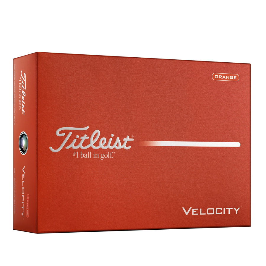 Titleist Velocity Golf Balls, Matte Orange, 12-pk