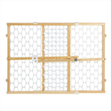 Toddlerloo Quick Fit Oval Mesh Wooden Baby Safety Gate