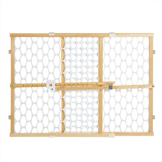 Toddlerloo Quick Fit Oval Mesh Wooden Baby Safety Gate
