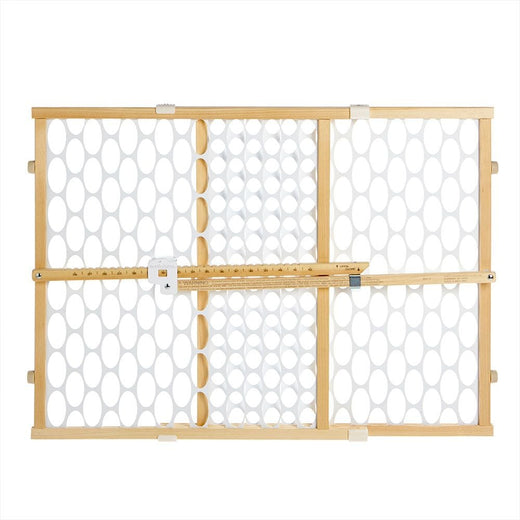 Toddlerloo Quick Fit Oval Mesh Wooden Baby Safety Gate