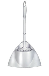 Toilet Brush with Stand, White