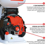 Tomahawk 4-Gallon Backpack Motorized Fertilizer/Ice Melter Spreader image 6