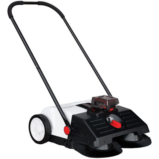 Tomahawk Electric Battery-Powered Push Sweeper, 22-in