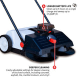 Tomahawk Electric Battery-Powered Push Sweeper, 22-in image 3
