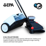 Tomahawk Electric Battery-Powered Push Sweeper, 22-in image 6
