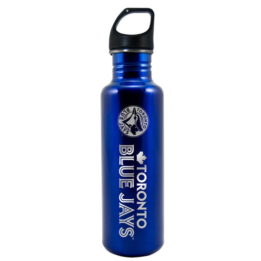 Toronto Blue Jays Stainless Steel Travel Water Bottle For MLB Baseball Fans/Collectors, 26-oz