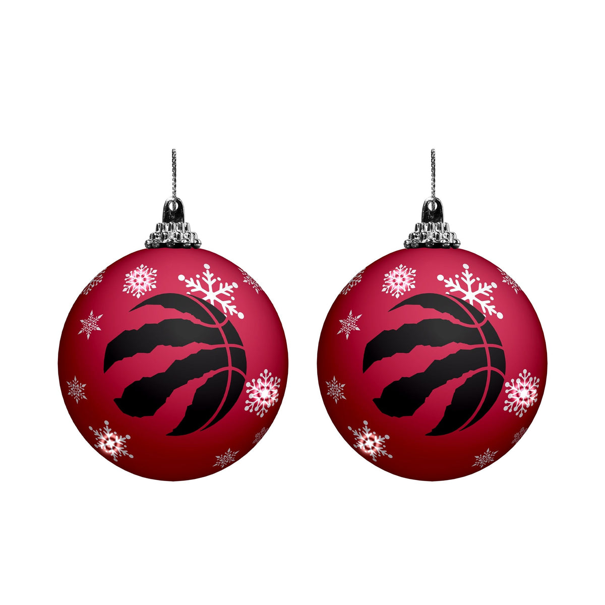Toronto Raptors Light Up Ornament, 2-Pack