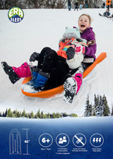 Torpedo Kids' 2-Person Lightweight Plastic Winter Snow Sled Toboggan image 3