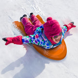Torpedo Kids' 2-Person Lightweight Plastic Winter Snow Sled Toboggan image 4