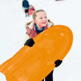 Torpedo Kids' 2-Person Lightweight Plastic Winter Snow Sled Toboggan image 5