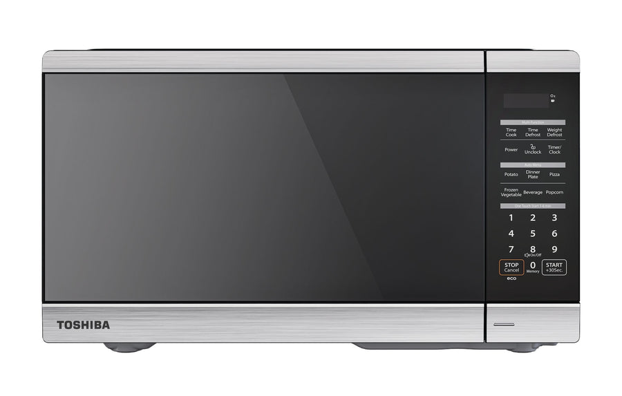 Toshiba ML3-EM16PAI(SS)/CA Countertop Microwave with Smart Sensor Cooking, 1200W, 1.6-cu.ft, Stainless Steel