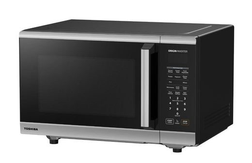 Toshiba Stainless Steel Countertop Microwave Inverter Flatbed, 1.2-cu.-ft.