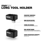 ToughBuilt StackTech Long Tool Holder for StackTech Toolbox, Black image 4