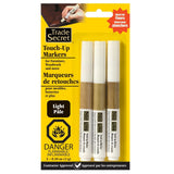 Trade Secret Light Touch Up Markers for Wood, Light Brown, 3-pk image 2