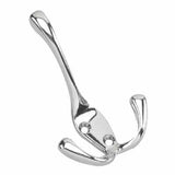 Tri-hook, 4", Chrome, 3pk