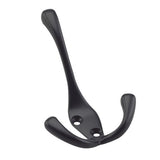 Tri-hook, 4'', Matte Black, 3pk