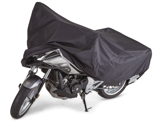 Tripel Premium Polyester Motorcycle Cover, Black, X-Large