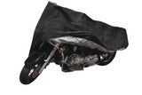 Tripel Premium Polyester Motorcycle Cover, Black, X-Large image 4