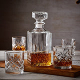 Trudeau Glass Whiskey Decanter & Glasses Set, 5-pc image 3
