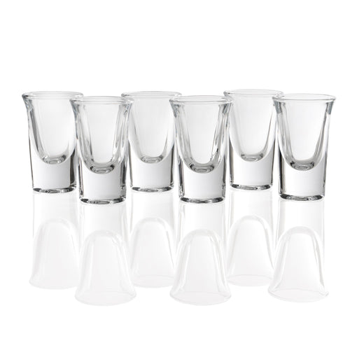 Trudeau Shot Glasses Set, 1-oz Capacity, 30-mL, 6-pc