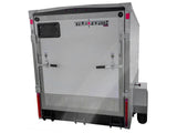 True North 5 x 8-ft Enclosed Trailer with Ramp Door, White image 4