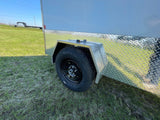 True North 5 x 8-ft Enclosed Trailer with Ramp Door, White image 8